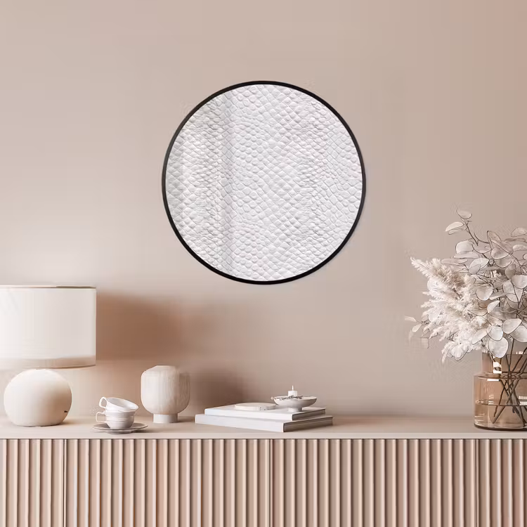 Slang - Patroon - Wit Fotolijst rond zonder passe partout klein 856 -sfeer3