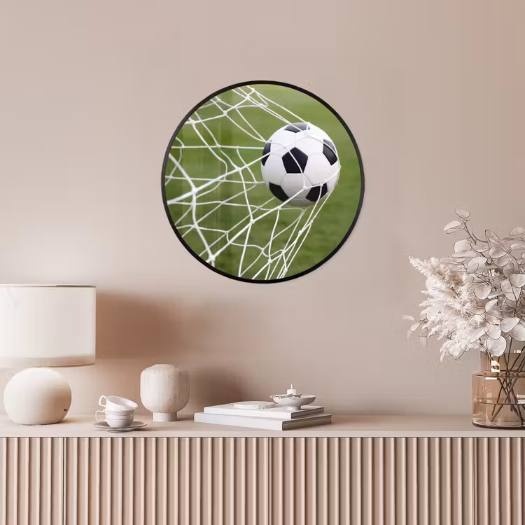 Voetbal - Goal - Net - Sport Fotolijst rond zonder passe partout klein -sfeer3