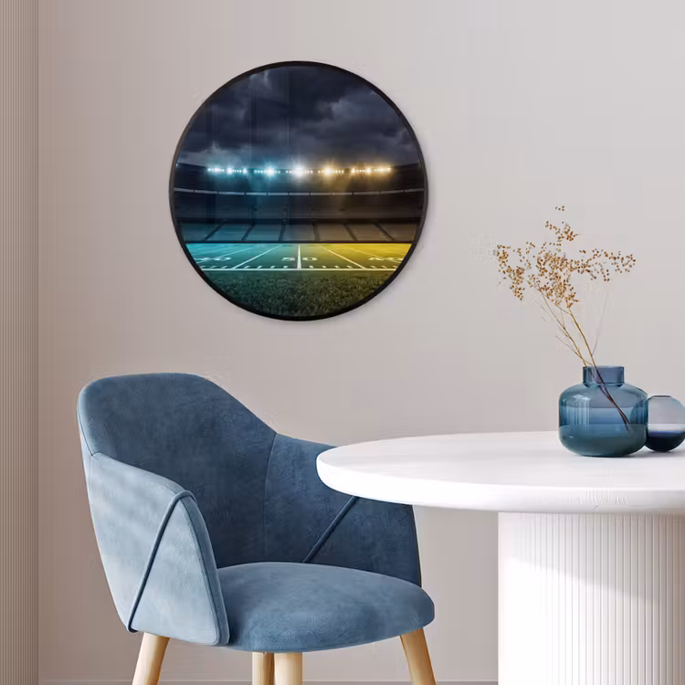 Voetbal - Stadion - Nacht - Modern Fotolijst rond zonder passe partout klein -sfeer2