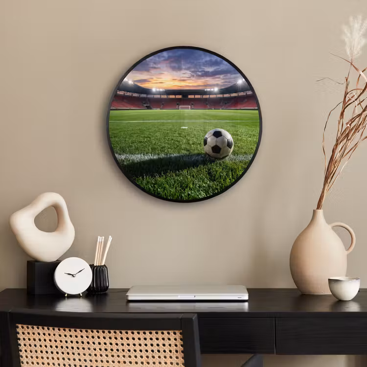 Voetbal - Stadion - Sport - Groen Fotolijst rond zonder passe partout klein -sfeer1