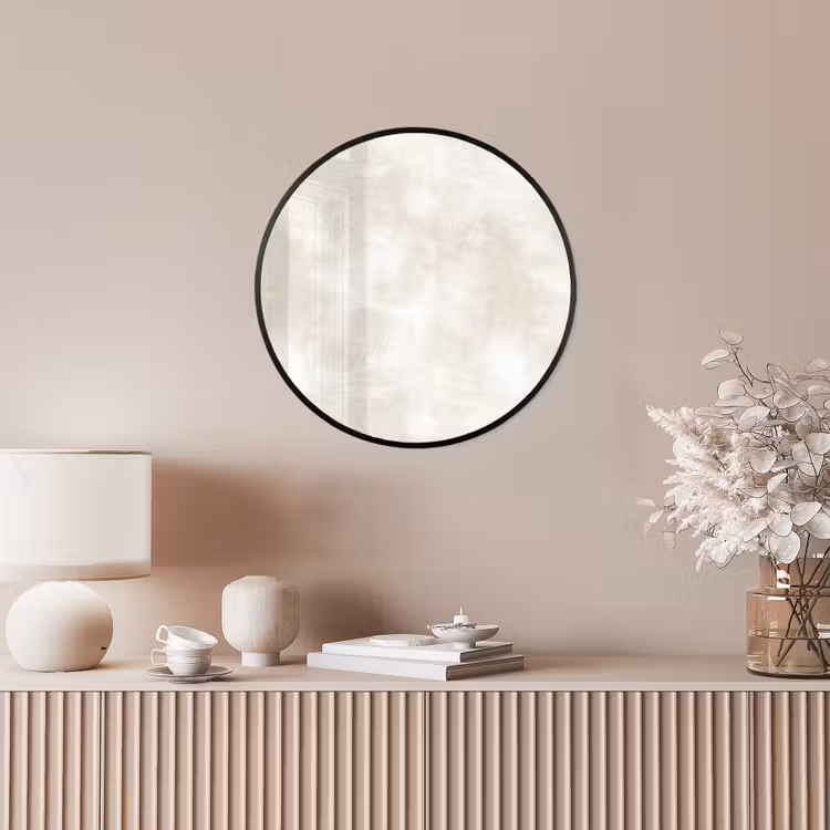 Subtiel - Structuur - Beige Fotolijst rond zonder passe partout klein 856 -sfeer3