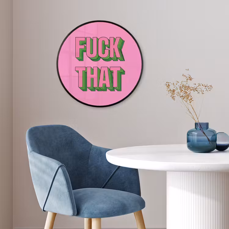 Tekst - Bold - Roze Fotolijst rond zonder passe partout klein -sfeer2