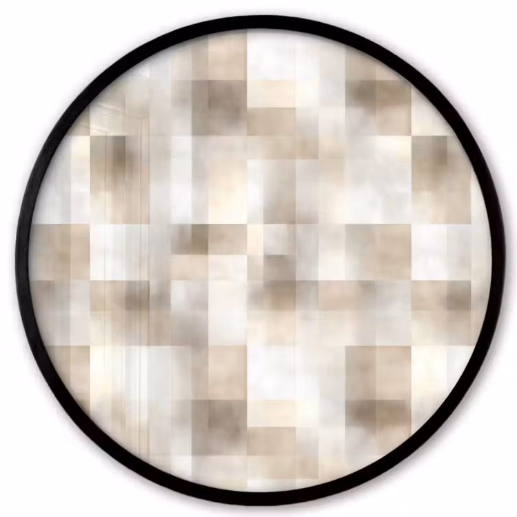 Textuur - Linnen - Beige Fotolijst rond zonder passe partout klein 856 -3d