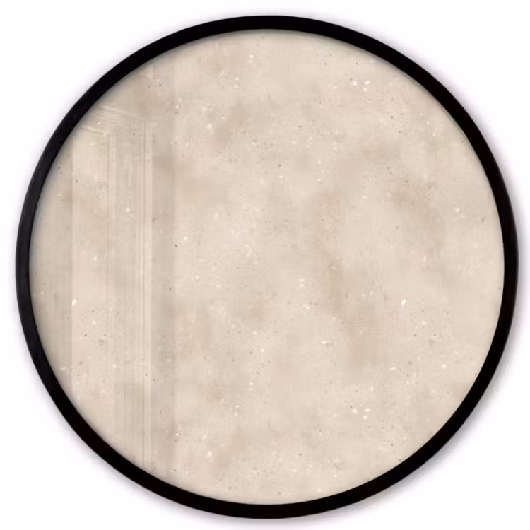Structuur - Spikkels - Beige Fotolijst rond zonder passe partout klein 856 -3d