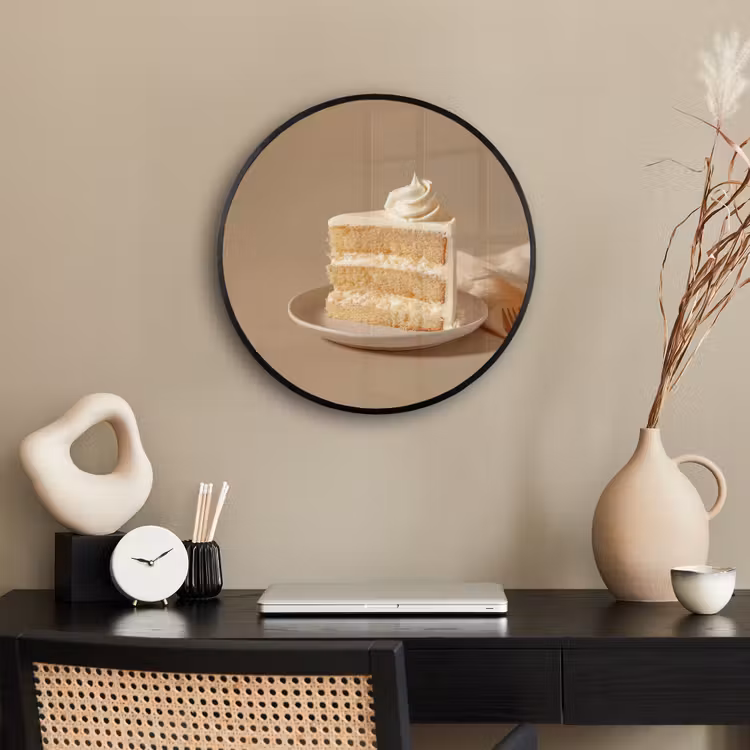 Vanilletaart - Cake - Romig Fotolijst rond zonder passe partout klein -sfeer1