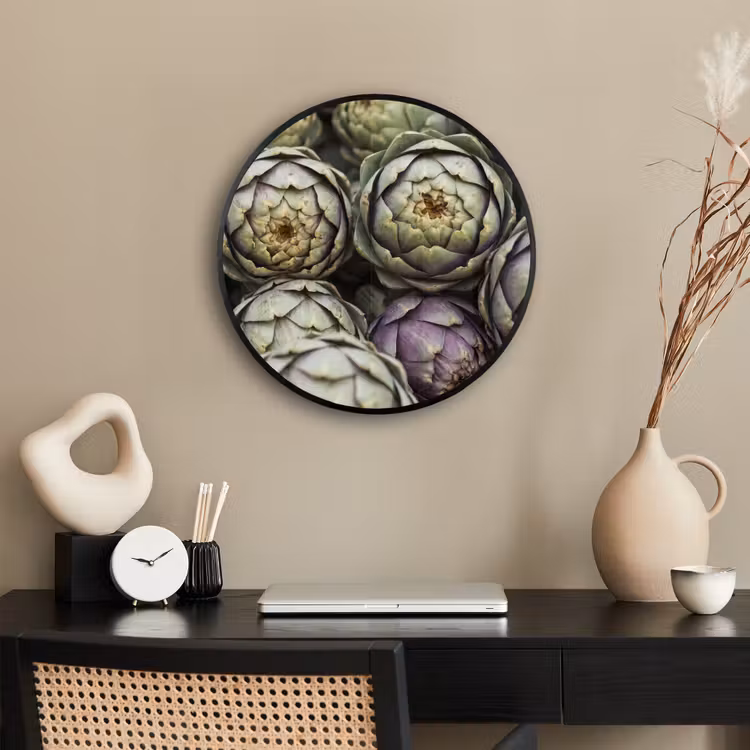 Photo Frame Round - Vegetables - Fresh - Food - Groenten - Vers - Eten Fotolijst rond zonder passe partout klein