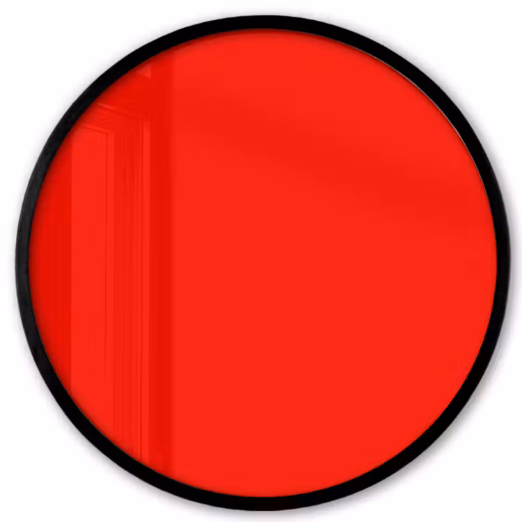 Vibrant - Vermilion - Rood Fotolijst rond zonder passe partout klein 856 -3d