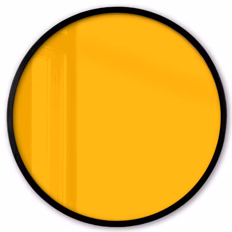 Vivid - Amber - Geel Fotolijst rond zonder passe partout klein 856 -3d