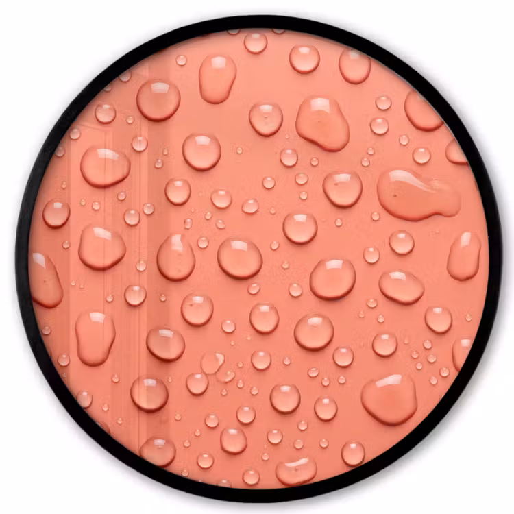 Water - Druppels - Roze Fotolijst rond zonder passe partout klein -3d