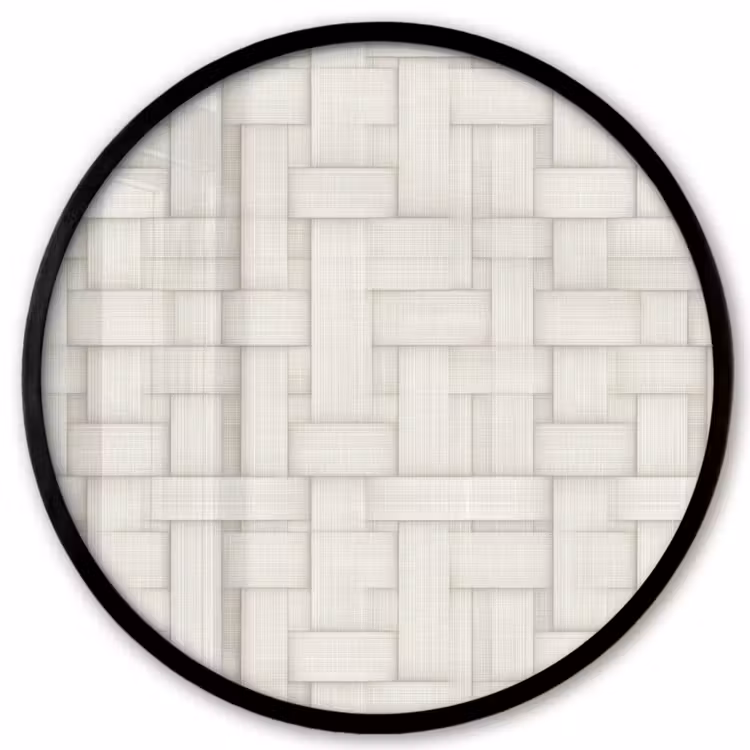 Vlechtwerk - Banen - Beige Fotolijst rond zonder passe partout klein 856 -3d