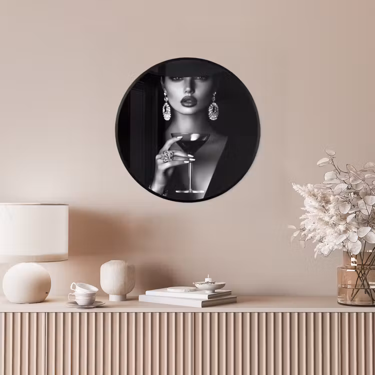 Vrouw - Cocktail - Chic Fotolijst rond zonder passe partout klein -sfeer3