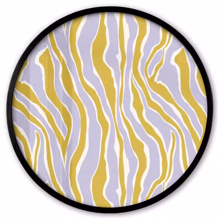 Zebra - Modern - Meerkleurig Fotolijst rond zonder passe partout klein 856 -3d