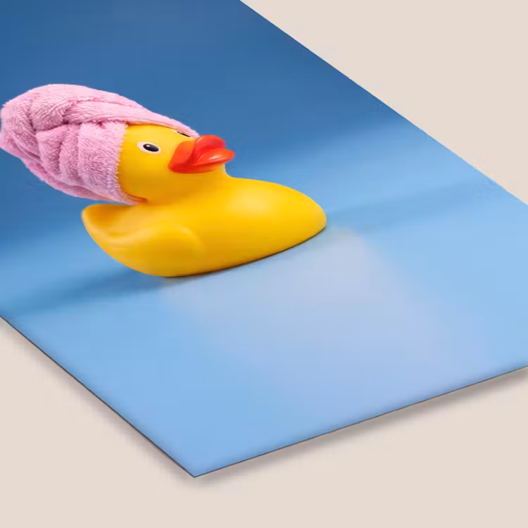 Badeend - Handdoek - Blauw fotolijst zwart zonder passe partout klein -zsfeer6