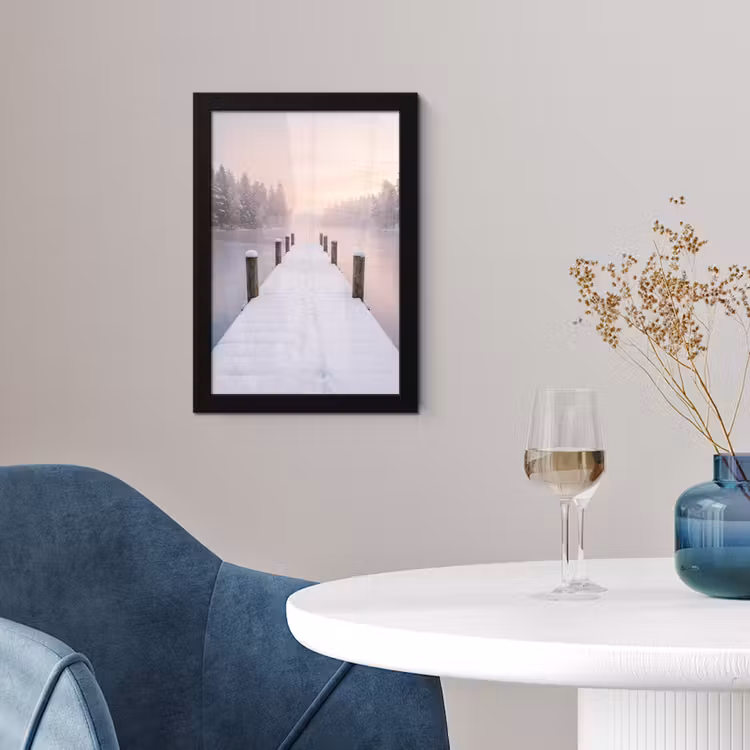 Steiger - Meer - Mist - Winter - Serene fotolijst zwart zonder passe partout klein -sfeer4