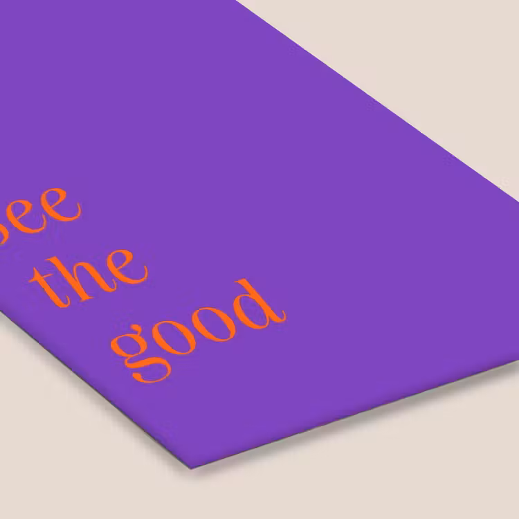 See the good - Oranje - Paars fotolijst zwart zonder passe partout klein -zsfeer6