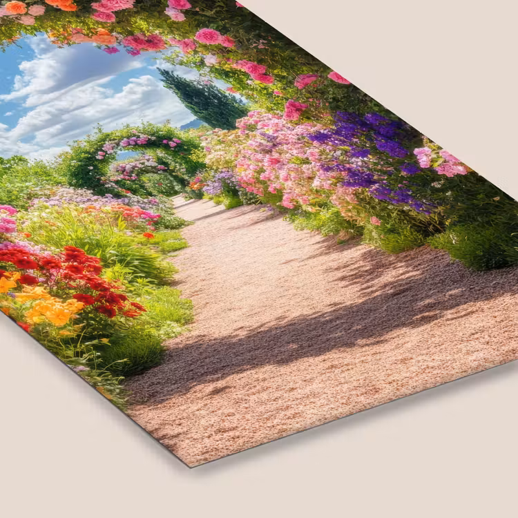 Doorkijk - Bloemen - Kleurrijk - Natuur fotolijst zwart zonder passe partout klein -zsfeer6