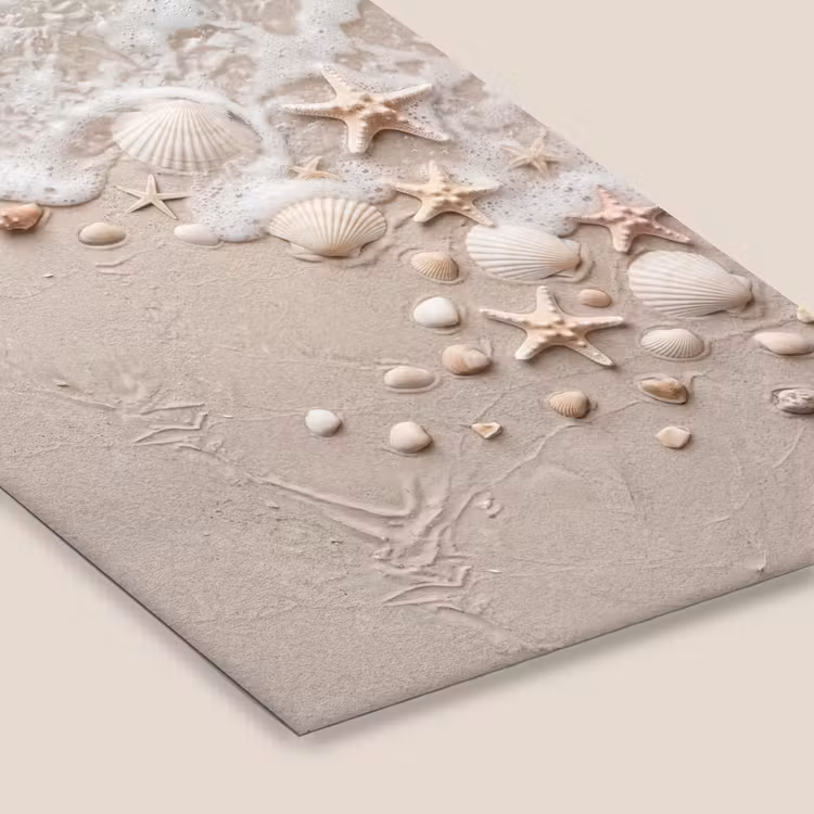 Schelpen - Zeesterren - Strand fotolijst zwart zonder passe partout klein -zsfeer6