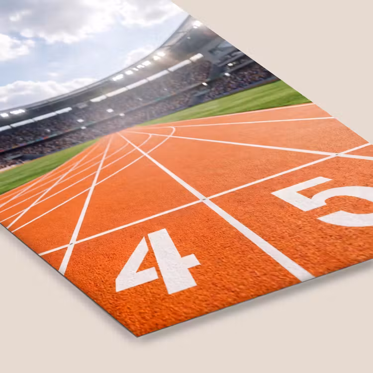 Sintelbaan - Stadion - Sport -Oranje fotolijst zwart zonder passe partout klein -zsfeer6
