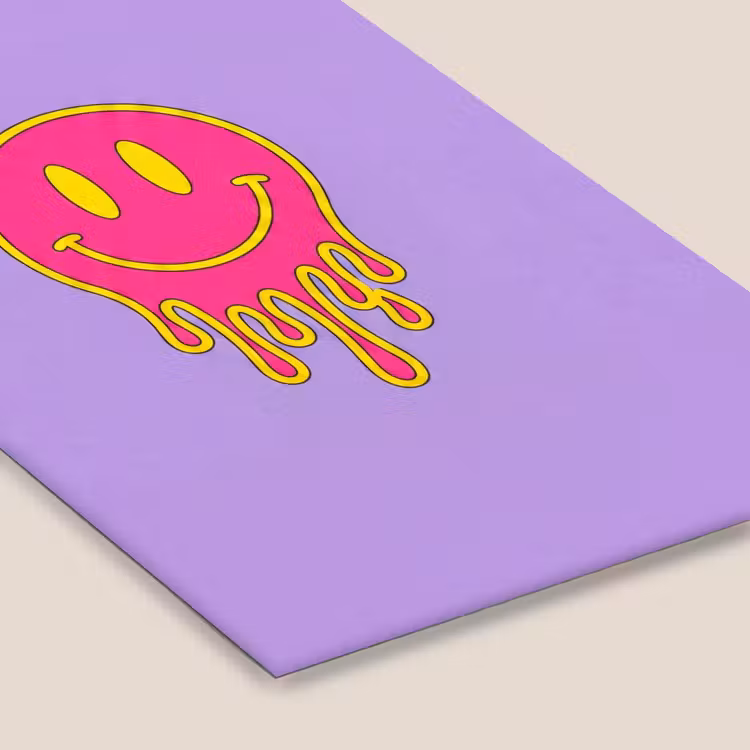 Smiley - Drip - Neon fotolijst zwart zonder passe partout klein -zsfeer6