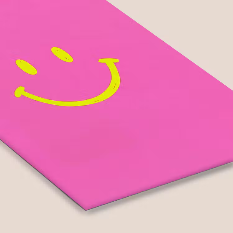 Smiley - Vrolijk - Roze fotolijst zwart zonder passe partout klein -zsfeer6