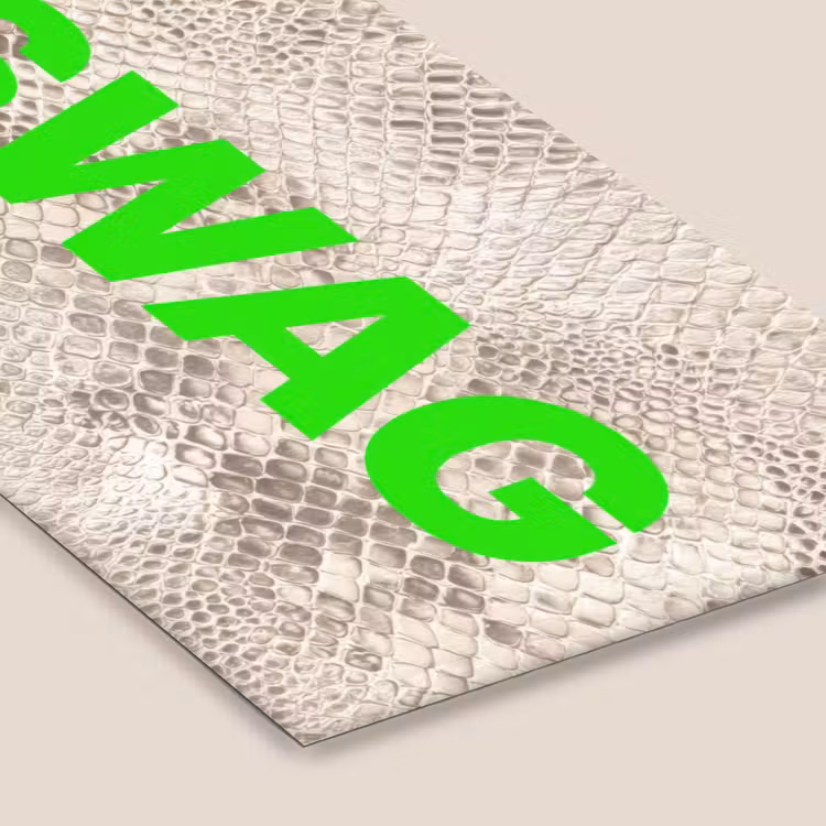 Slangenprint - SWAG - Neon - Groen fotolijst zwart zonder passe partout klein -zsfeer6