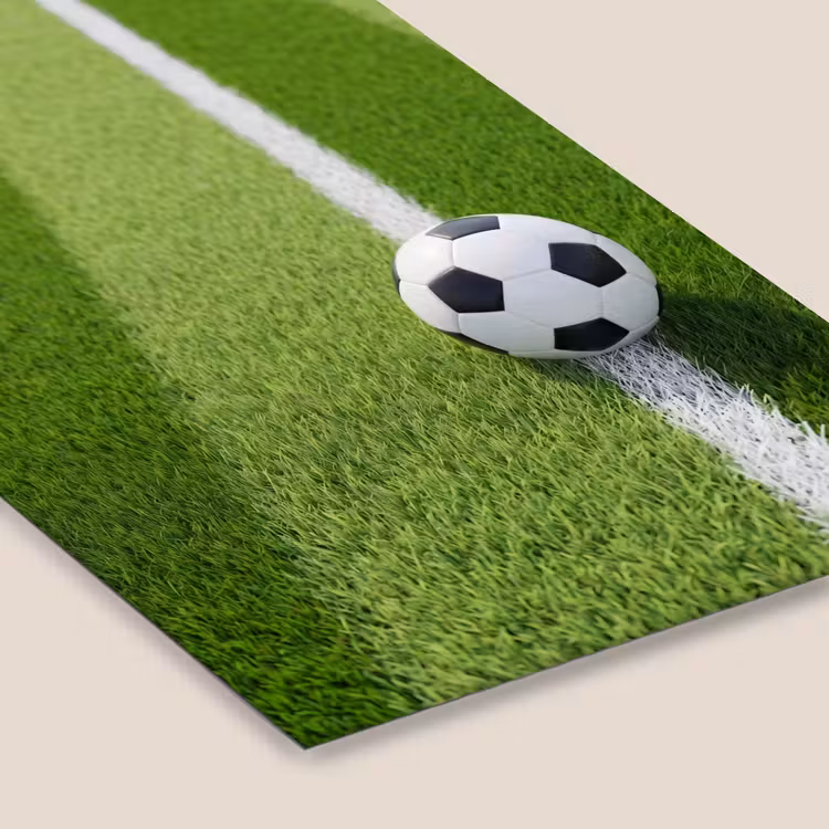 Voetbal - Grasveld - Sport - Groen fotolijst zwart zonder passe partout klein -zsfeer6