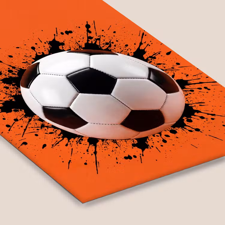 Voetbal - Verf - Sport - Oranje fotolijst zwart zonder passe partout klein -zsfeer6