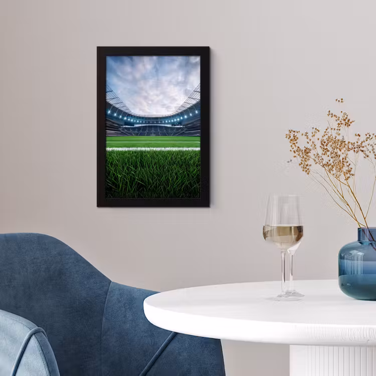 Voetbal - Stadion - Sport - Groen fotolijst zwart zonder passe partout klein -sfeer4