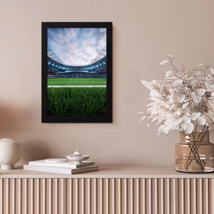 Voetbal - Stadion - Sport - Groen fotolijst zwart zonder passe partout klein -sfeer5