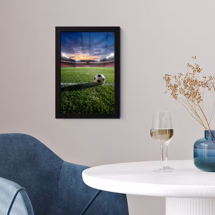 Voetbal - Stadion - Sport - Groen fotolijst zwart zonder passe partout klein -sfeer4