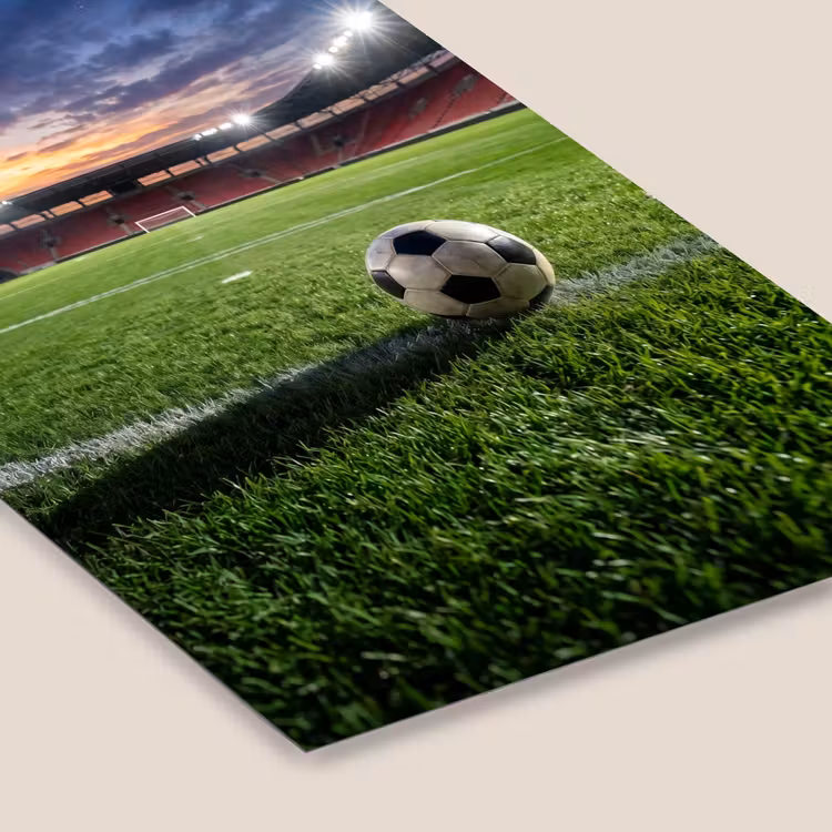Voetbal - Stadion - Sport - Groen fotolijst zwart zonder passe partout klein -zsfeer6