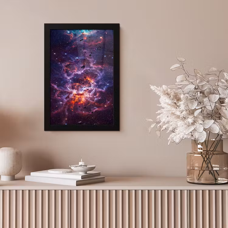 Space - Stars - Abstract - Colorful fotolijst zwart zonder passe partout klein -sfeer5