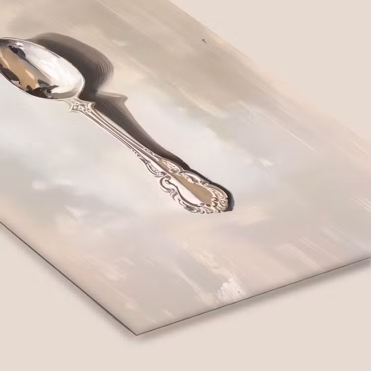 Lepel - Verf - Zilver fotolijst zwart zonder passe partout klein -zsfeer6