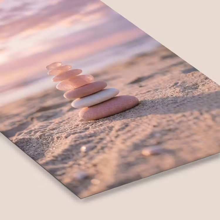 Stenen - Zand - Roze fotolijst zwart zonder passe partout klein -zsfeer6