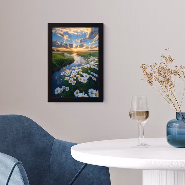 Beekje - Landschap - Margriet fotolijst zwart zonder passe partout klein -sfeer4