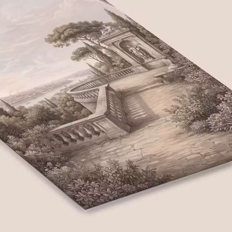 Terras - Stad - Uitzicht - Rivier fotolijst zwart zonder passe partout klein -zsfeer6
