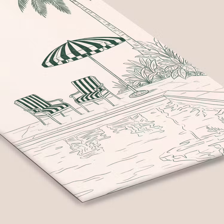 Terras - Illustratie - Groen fotolijst zwart zonder passe partout klein -zsfeer6