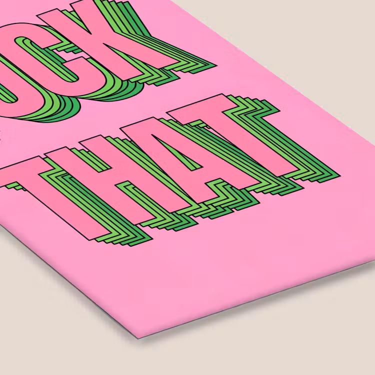 Tekst - Bold - Roze fotolijst zwart zonder passe partout klein -zsfeer6