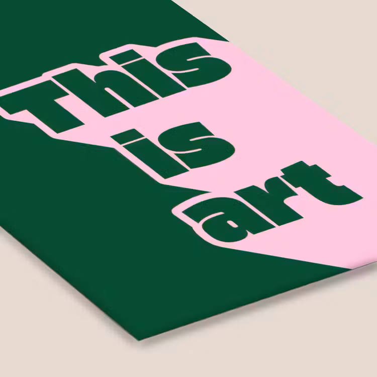 This is art - Schaduw - Roze fotolijst zwart zonder passe partout klein -zsfeer6