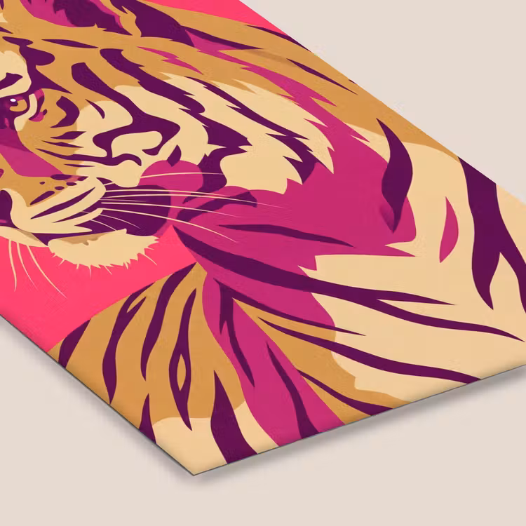 Tijger - Modern - Neon fotolijst zwart zonder passe partout klein -zsfeer6
