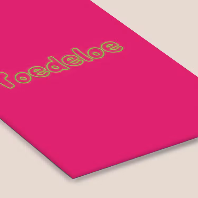 Toedeloe - Groen - Roze fotolijst zwart zonder passe partout klein -zsfeer6
