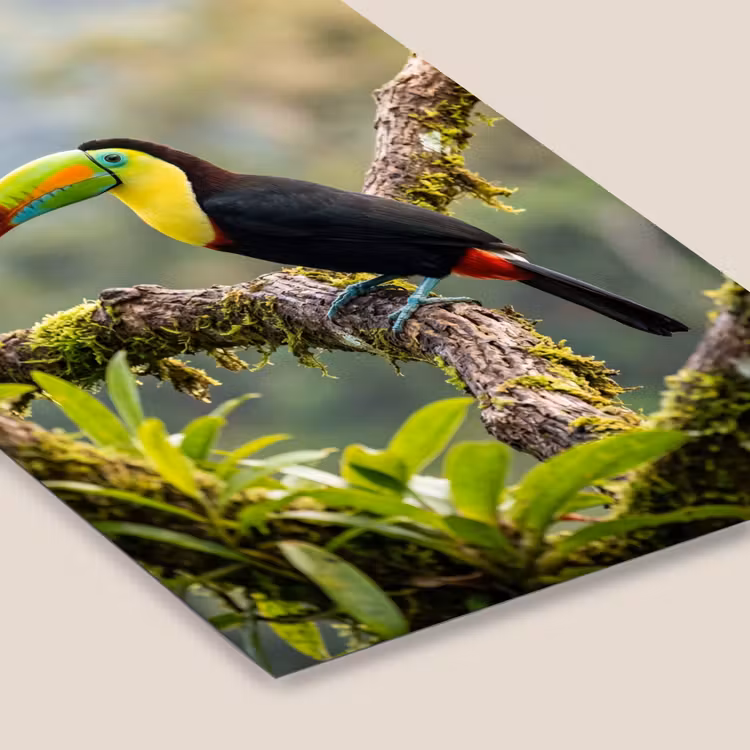 Toekan - Jungle - Natuur - Kleurrijk fotolijst zwart zonder passe partout klein -zsfeer6