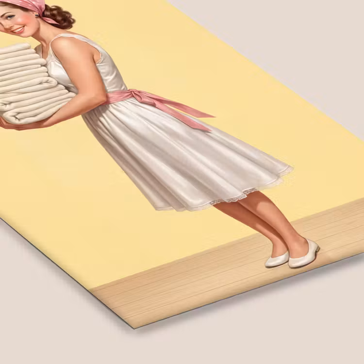 Handdoeken - Vrouw - Jurk - Roze fotolijst zwart zonder passe partout klein -zsfeer6