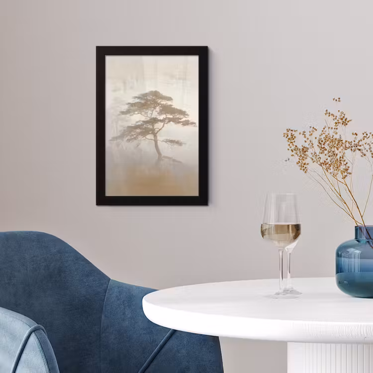 Boom - Oosterse stijl - Landschap fotolijst zwart zonder passe partout klein -sfeer4