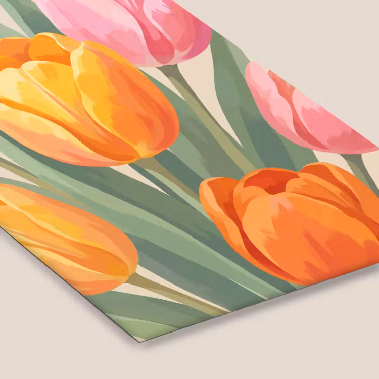 Tulpen - Abstract - Kleurrijk fotolijst zwart zonder passe partout klein -zsfeer6