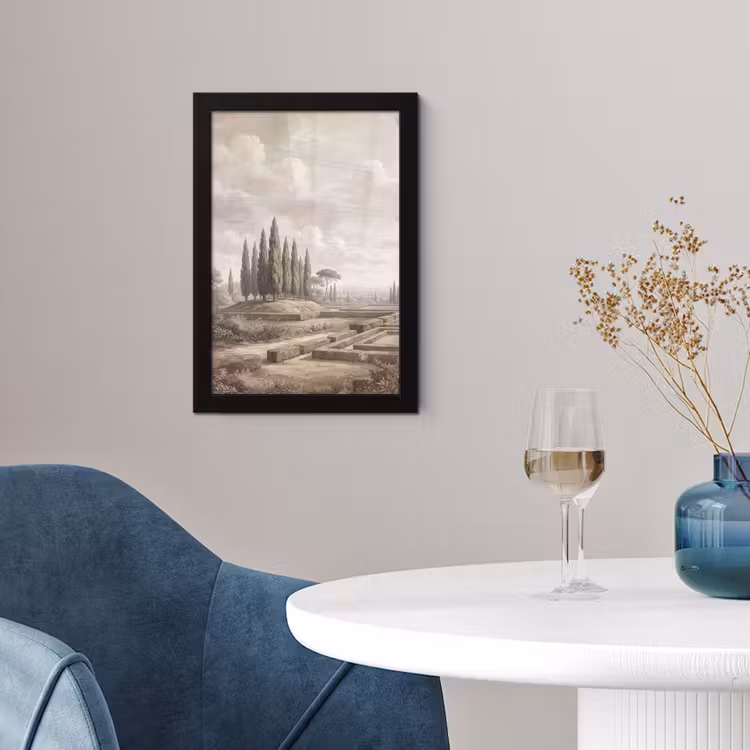 Vallei - Tuin - Natuur - Groen fotolijst zwart zonder passe partout klein -sfeer4