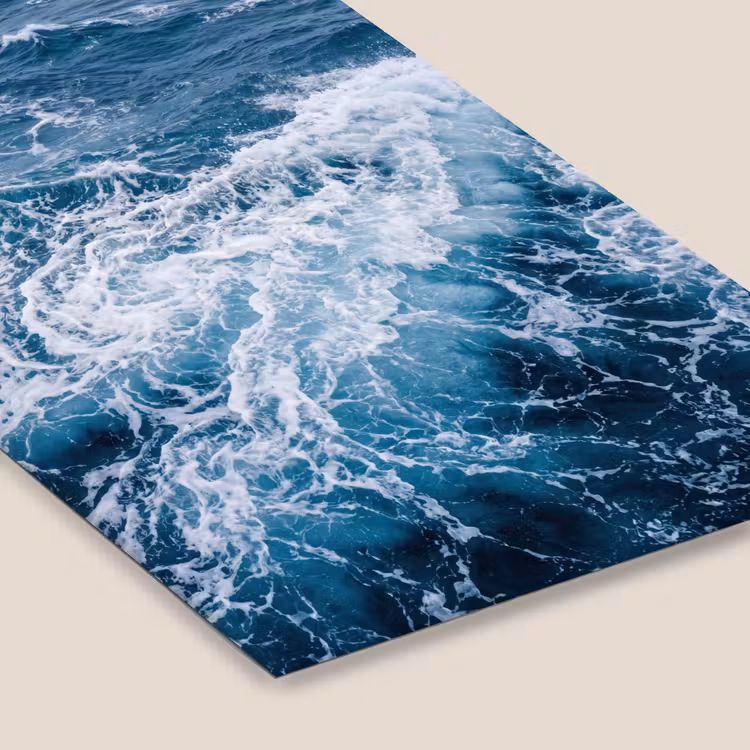 Golven - Oceaan - Blauw fotolijst zwart zonder passe partout klein -zsfeer6