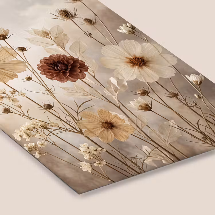 Wilde bloemen - Botanisch - Vintage - Natuur - Rustiek fotolijst zwart zonder passe partout klein -zsfeer6