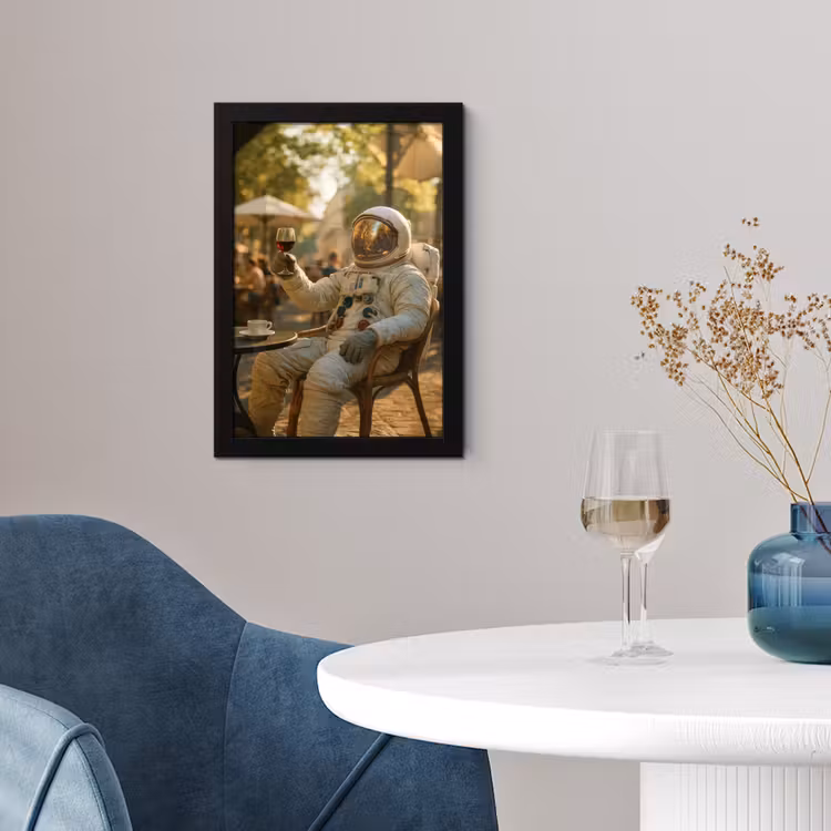 Wijn - Rood - Terras - Koffie fotolijst zwart zonder passe partout klein -sfeer4