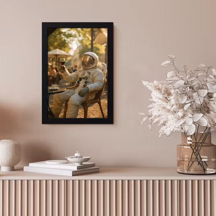 Wijn - Rood - Terras - Koffie fotolijst zwart zonder passe partout klein -sfeer5